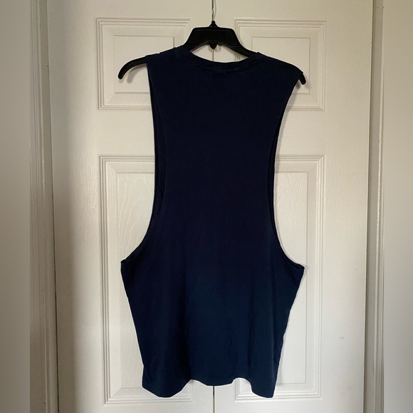 Gymshark Men’s Blue XL Drop Arm Tank Top - Picture 2 of 4